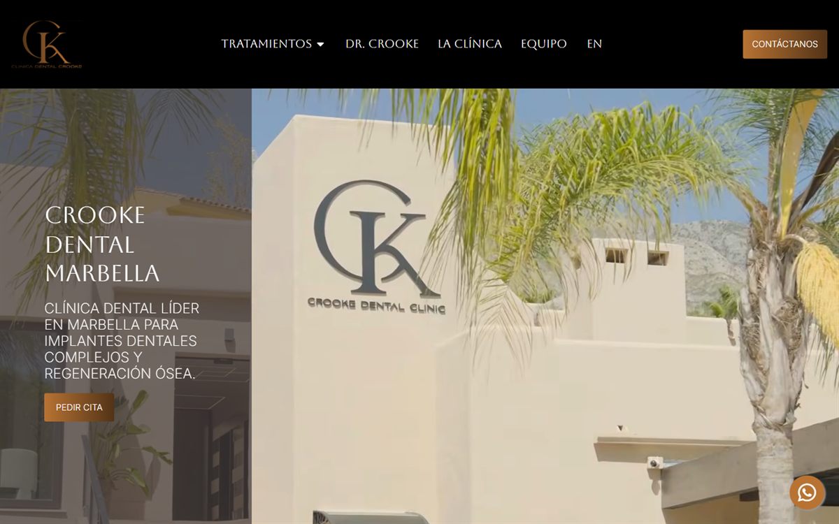 Captura de la web de Dr. Crooke Marbella